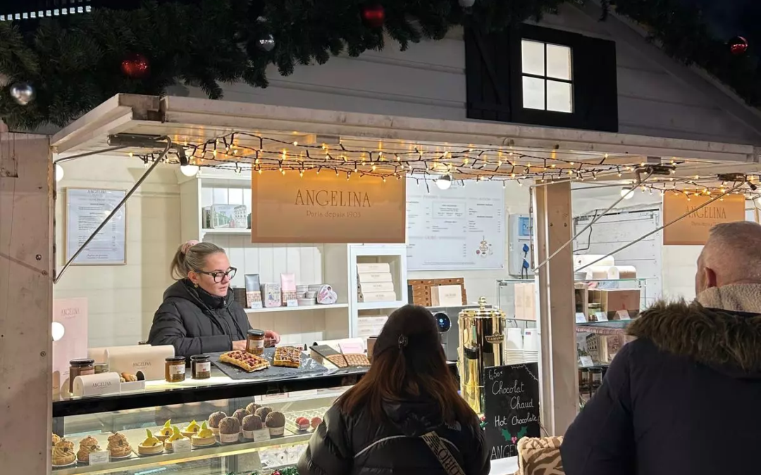 Concept Restauration sur les marchés de Noël
